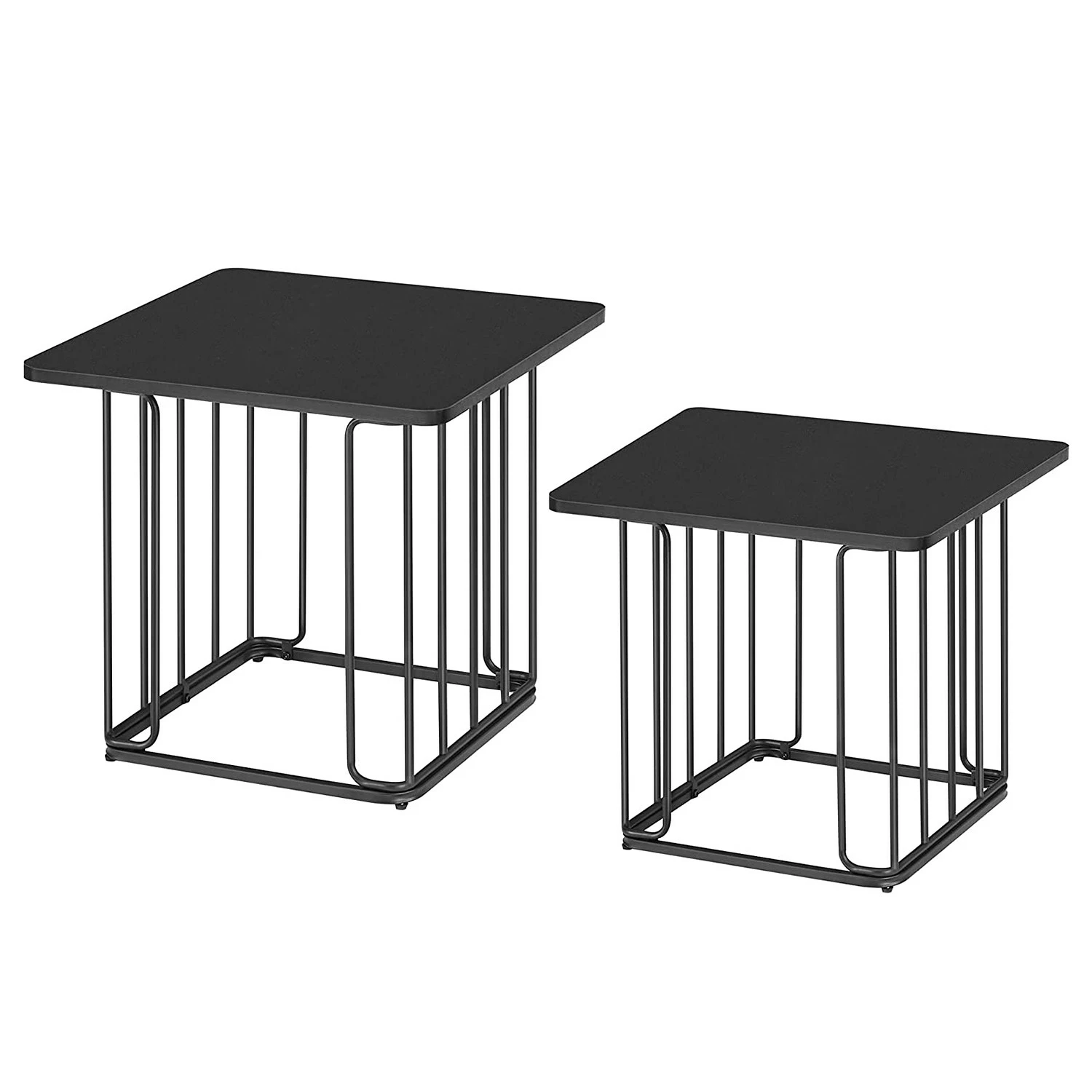 Red Living Beistelltisch Solidus Linu (2er-Set) - Metall - Schwarz 1 Red Living Beistelltisch Solidus Linu (2er-Set) - Metall - Schwarz