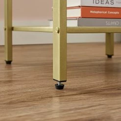 Loftscape Beistelltisch Villa Maria - Weiß / Gold -WOHNZIMMERMÖBEL Verkäufe 1000353438 220601 033 DETAILS P000000001000353438