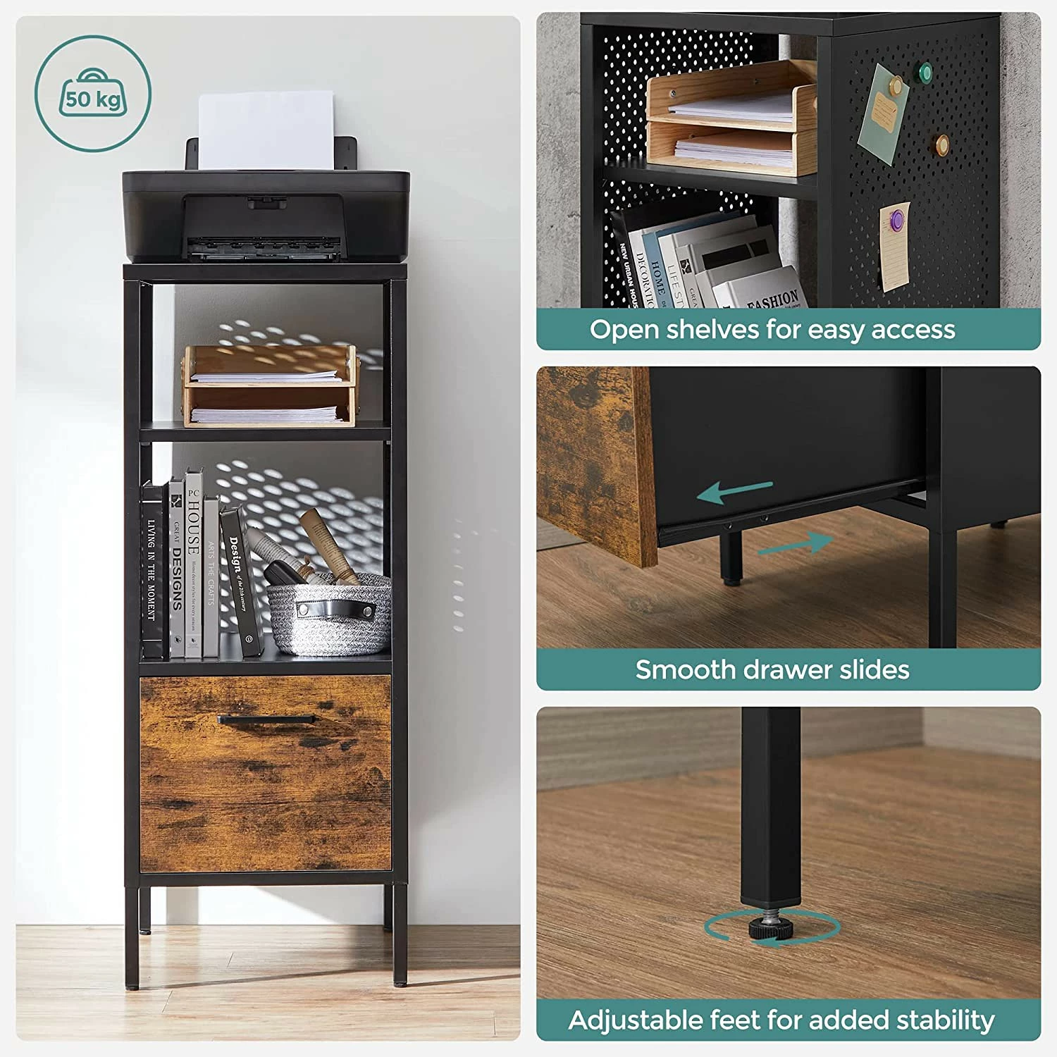 Red Living Regal Mocksville - Braun / Schwarz 6 Red Living Regal Mocksville - Braun / Schwarz – Bild 6