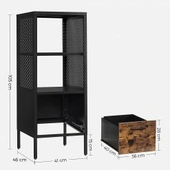 Red Living Regal Mocksville - Braun / Schwarz 13 Red Living Regal Mocksville - Braun / Schwarz -WOHNZIMMERMÖBEL Verkäufe 1000353473 220601 500 SKETCH DETAILS P000000001000353473 sketch