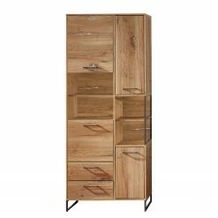 Red Living Schrank Sligo - Risseiche Silber Dekor / Graphit
