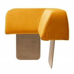 Miu Form Sofa Miu Magic mit Eck-Rückenlehne - Samt Sadia: Senfgelb -WOHNZIMMERMÖBEL Verkäufe 1000354909 220816 100 DETAILS P000000001000354909