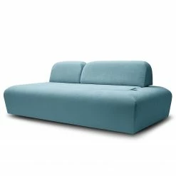 Miu Form Sofa Miu Magic mit Rückenlehne L/S - Webstoff Concha: Jeansblau