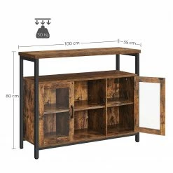 Red Living Kommode Toulouse I - Braun / Schwarz -WOHNZIMMERMÖBEL Verkäufe 1000355223 220601 500 SKETCH DETAILS P000000001000355223 sketch