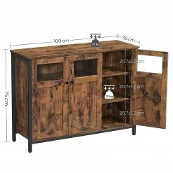 Red Living Kommode Toulouse III - Braun / Schwarz 17 Red Living Kommode Toulouse III - Braun / Schwarz -WOHNZIMMERMÖBEL Verkäufe 1000355225 220601 500 SKETCH DETAILS P000000001000355225 sketch