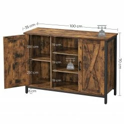 Red Living Kommode Torm I - Braun / Schwarz -WOHNZIMMERMÖBEL Verkäufe 1000355227 220601 500 SKETCH DETAILS P000000001000355227 sketch