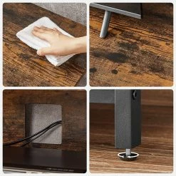 Red Living TV-Rack Leesville - Braun / Schwarz -WOHNZIMMERMÖBEL Verkäufe 1000355232 220601 033 DETAILS P000000001000355232