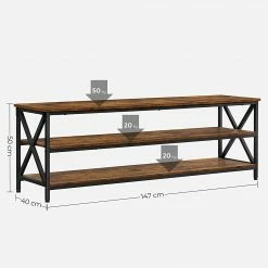 Red Living TV-Rack Molalla - Braun / Schwarz -WOHNZIMMERMÖBEL Verkäufe 1000355236 220601 500 SKETCH DETAILS P000000001000355236 sketch