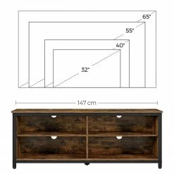 Red Living TV-Lowboard Leesville - Braun / Schwarz -WOHNZIMMERMÖBEL Verkäufe 1000355237 220601 501 SKETCH DETAILS P000000001000355237 sketch