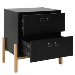 Norrwood Beistelltisch Caborn - Schwarz / Pinie -WOHNZIMMERMÖBEL Verkäufe 1000355277 220603 031 DETAILS P000000001000355277