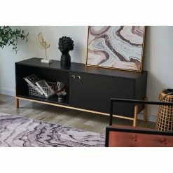 Norrwood TV-Lowboard Caborn II - Schwarz / Pinie -WOHNZIMMERMÖBEL Verkäufe 1000355281 220603 021 MOOD DETAILS P000000001000355281 mood