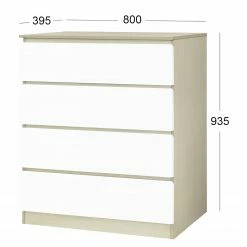 Norrwood Kommode Splendid Night - Hochglanz Weiß / Eiche Sonoma Dekor -WOHNZIMMERMÖBEL Verkäufe 1000355300 220603 500 SKETCH DETAILS P000000001000355300 sketch