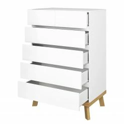 Norrwood Kommode Skön - Weiß / Eiche Dekor -WOHNZIMMERMÖBEL Verkäufe 1000355301 220603 031 DETAILS P000000001000355301