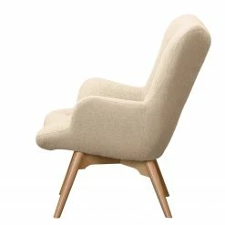 Sessel Brazil II - Bouclè Nola: Beige -WOHNZIMMERMÖBEL Verkäufe 1000355472 220615 040 DETAILS P000000001000355472