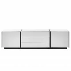 Loftscape Wohnwand Muuga I (4-teilig) - Weiß / Grau -WOHNZIMMERMÖBEL Verkäufe 1000356496 220608 037 DETAILS P000000001000356496