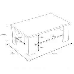 Loftscape Couchtisch Verolme I - Eiche Dekor -WOHNZIMMERMÖBEL Verkäufe 1000356691 220603 500 SKETCH DETAILS P000000001000356691 sketch