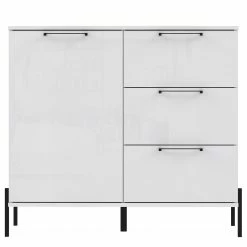 Loftscape Kommode Ozora - Hochglanz Weiß / Matt Weiß -WOHNZIMMERMÖBEL Verkäufe 1000356695 220603 030 DETAILS P000000001000356695