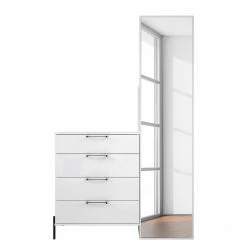 Loftscape Kompaktgarderobe Ozora - Hochglanz Weiß / Matt Weiß -WOHNZIMMERMÖBEL Verkäufe 1000356710 220603 031 DETAILS P000000001000356710