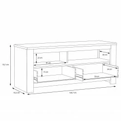 Loftscape TV-Lowboard Verolme II - Eiche Dekor -WOHNZIMMERMÖBEL Verkäufe 1000356723 220603 501 SKETCH DETAILS P000000001000356723 sketch