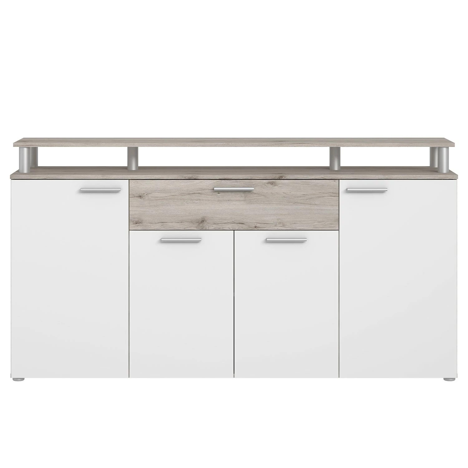 Loftscape Sideboard Union City - Matt Weiß / Sandeiche Dekor 2 Loftscape Sideboard Union City - Matt Weiß / Sandeiche Dekor – Bild 2