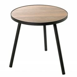 Red Living Beistelltisch Glurns I - Eiche Dekor / Schwarz