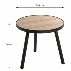 Red Living Beistelltisch Glurns II - Eiche Dekor / Schwarz -WOHNZIMMERMÖBEL Verkäufe 1000356855 220609 500 SKETCH DETAILS P000000001000356855 sketch