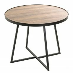 Red Living Beistelltisch Chorin I - Eiche Dekor / Schwarz