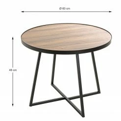 Red Living Beistelltisch Chorin I - Eiche Dekor / Schwarz -WOHNZIMMERMÖBEL Verkäufe 1000356856 220609 500 SKETCH DETAILS P000000001000356856 sketch