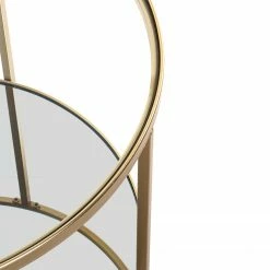 Loftscape Beistelltisch Pag II - Glas / Metall - Gold -WOHNZIMMERMÖBEL Verkäufe 1000356859 220609 031 DETAILS P000000001000356859