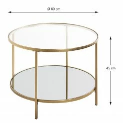 Loftscape Beistelltisch Pag II - Glas / Metall - Gold -WOHNZIMMERMÖBEL Verkäufe 1000356859 220609 500 SKETCH DETAILS P000000001000356859 sketch