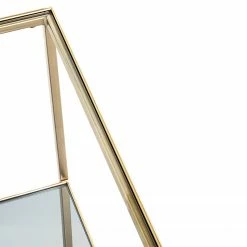 Loftscape Beistelltisch Pag I - Glas / Metall - Gold -WOHNZIMMERMÖBEL Verkäufe 1000356860 220609 031 DETAILS P000000001000356860