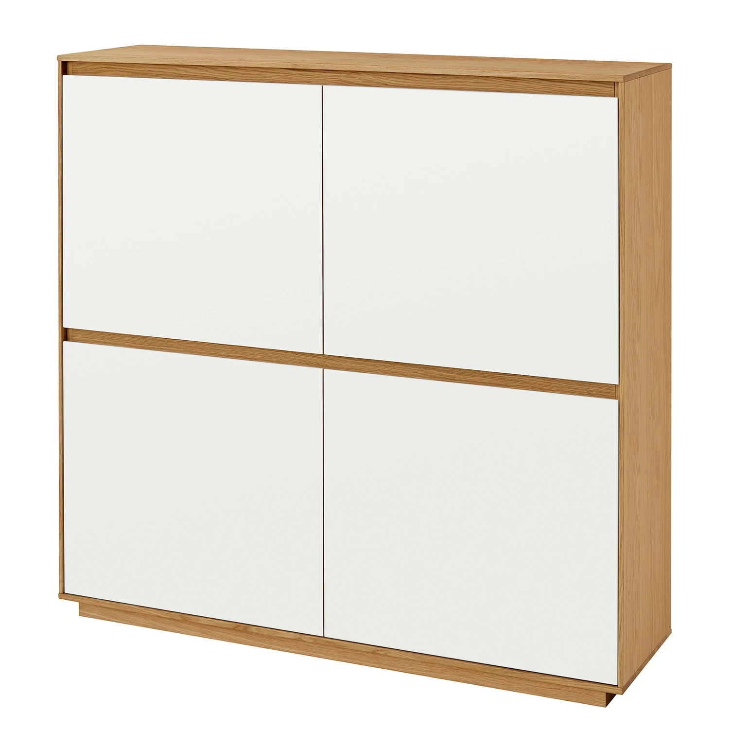 Voss Schuhkommode V100 - Eiche teilmassiv - Weiß 1 Voss Schuhkommode V100 - Eiche teilmassiv - Weiß