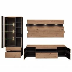 Loftscape Wohnwand Moosic (3-teilig) - Inkl. Beleuchtung - Eiche Artisan Dekor / Graphit 7 Loftscape Wohnwand Moosic (3-teilig) - Inkl. Beleuchtung - Eiche Artisan Dekor / Graphit -WOHNZIMMERMÖBEL Verkäufe 1000357959 220608 031 DETAILS P000000001000357959