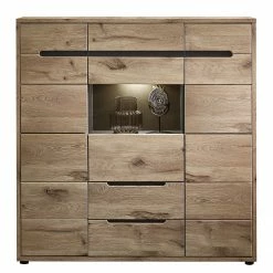 Loftscape Highboard Tallard - Inkl. Beleuchtung - Balkeneiche Dekor / Graphit
