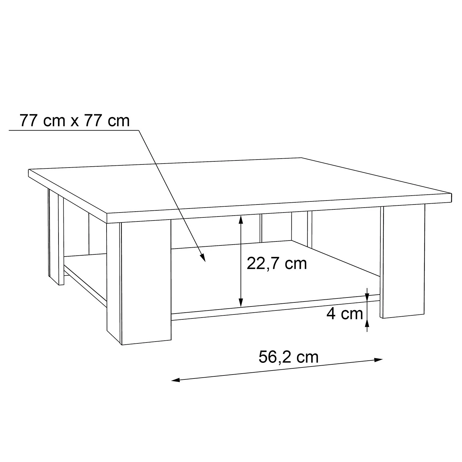 Loftscape Couchtisch Potom III - Beton Dekor 5 Loftscape Couchtisch Potom III - Beton Dekor – Bild 5