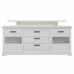 Ridgevalley Sideboard New Dessa II - Kiefer Weiß Dekor -WOHNZIMMERMÖBEL Verkäufe 1000357995 220616 040 DETAILS P000000001000357995