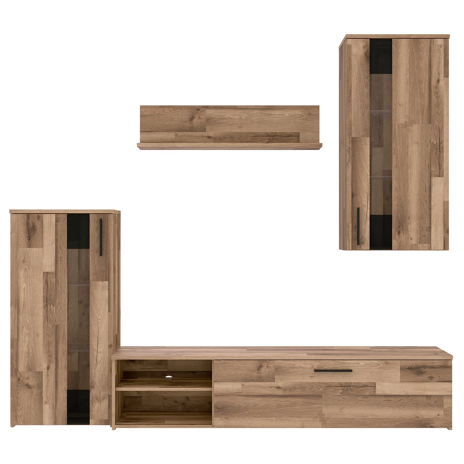 Red Living Wohnwand Tilsit (4-teilig) - Stabeiche Dekor 5 Red Living Wohnwand Tilsit (4-teilig) - Stabeiche Dekor – Bild 5