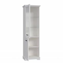 Ridgevalley Standvitrine New Dessa - Kiefer Weiß Dekor -WOHNZIMMERMÖBEL Verkäufe 1000357999 220616 030 DETAILS P000000001000357999