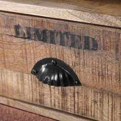 Red Living Kommode Vallentuna - Mango massiv / Metall - Mango / Schwarz -WOHNZIMMERMÖBEL Verkäufe 1000359916 220621 040 DETAILS P000000001000359916