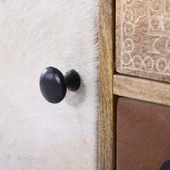 Red Living Kommode Vallentuna - Mango massiv / Metall - Mango / Schwarz -WOHNZIMMERMÖBEL Verkäufe 1000359916 220621 045 DETAILS P000000001000359916