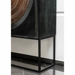 Red Living Highboard Curbar - Mango massiv / Metall - Schwarz -WOHNZIMMERMÖBEL Verkäufe 1000359917 220621 022 MOOD DETAILS P000000001000359917 mood