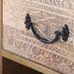 Red Living TV-Lowboard Vallentuna - Mango massiv / Metall - Mango / Schwarz -WOHNZIMMERMÖBEL Verkäufe 1000359919 220621 040 DETAILS P000000001000359919