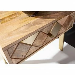 Naturoo Beistelltisch Yearby - Mango massiv - Mango / Gold -WOHNZIMMERMÖBEL Verkäufe 1000359924 220713 030 DETAILS P000000001000359924