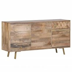 Naturoo Sideboard Yearby - Mango massiv - Mango / Gold