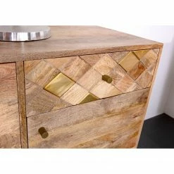Naturoo Sideboard Yearby - Mango massiv - Mango / Gold -WOHNZIMMERMÖBEL Verkäufe 1000359926 220713 030 DETAILS P000000001000359926