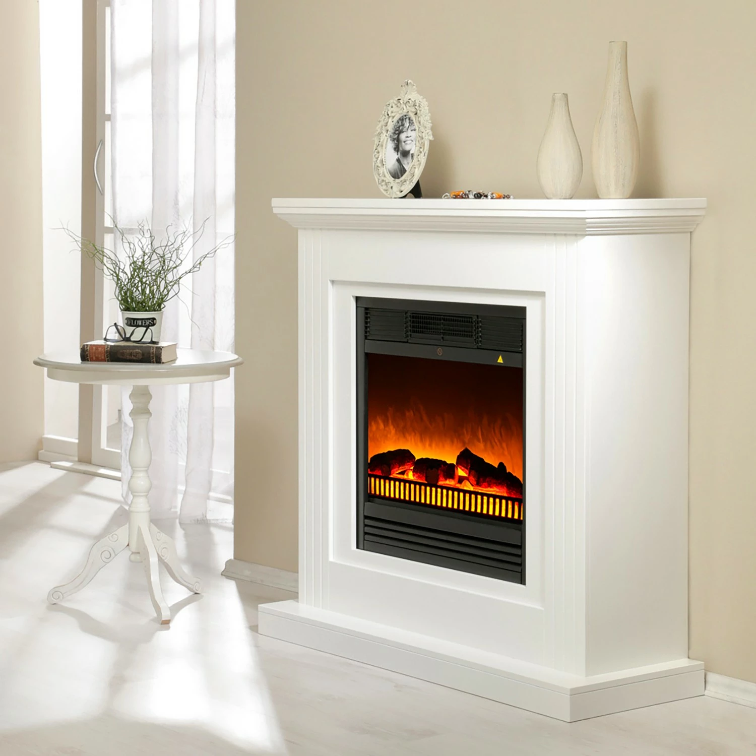 Loftscape Elektrokamin Patras - Brilliantweiß 3 Loftscape Elektrokamin Patras - Brilliantweiß – Bild 3