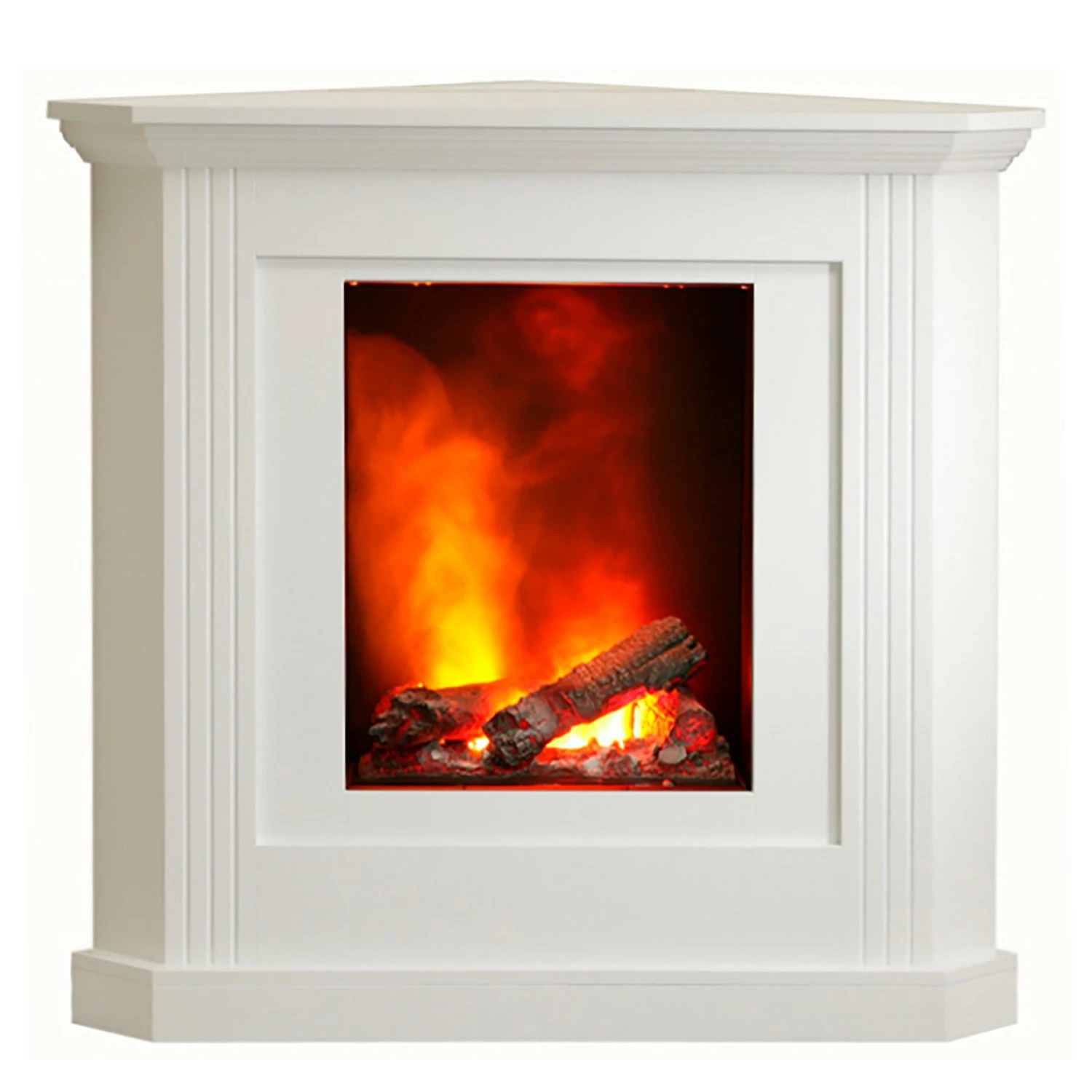 Ridgevalley Elektro-Eckkamin Copenhagen - Brilliantweiß 1 Ridgevalley Elektro-Eckkamin Copenhagen - Brilliantweiß
