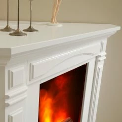 Ridgevalley Elektro-Eckkamin Tallin - Brilliantweiß -WOHNZIMMERMÖBEL Verkäufe 1000361809 220629 033 DETAILS P000000001000361809