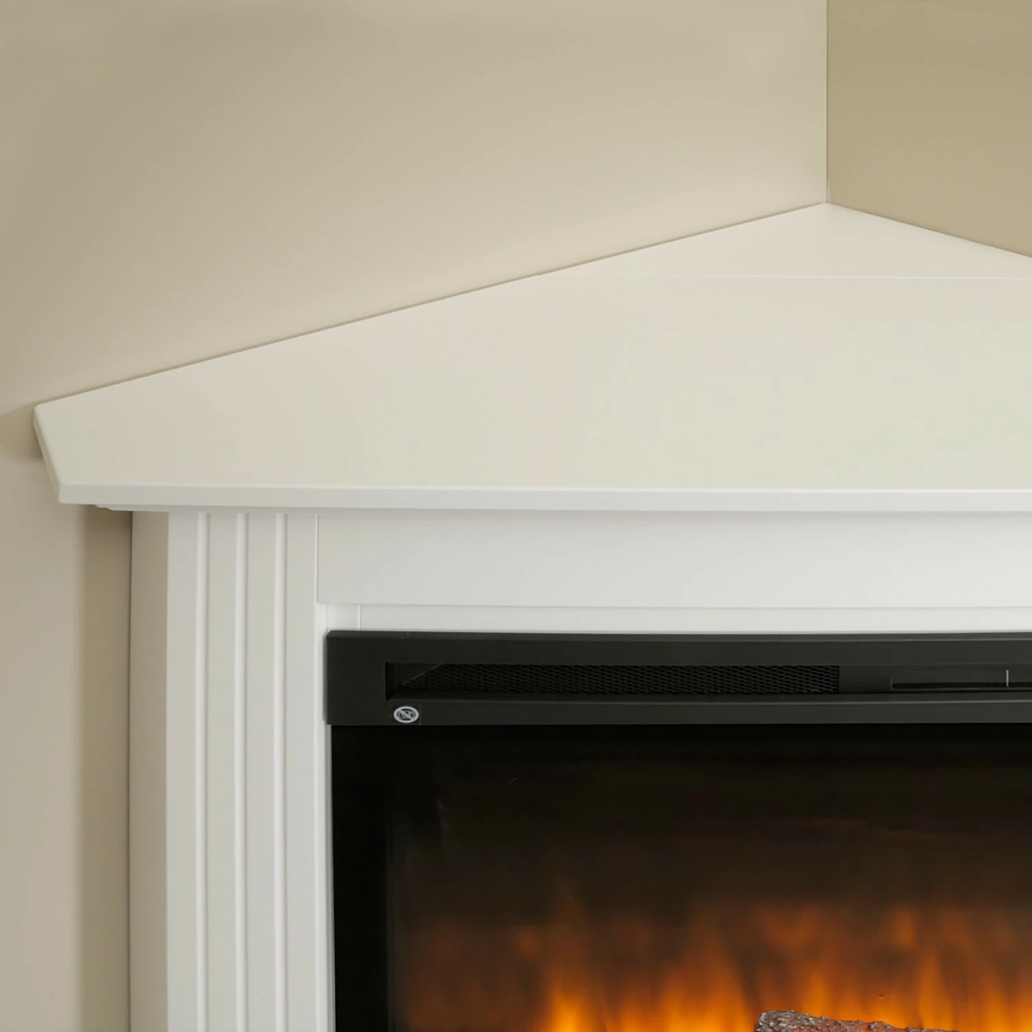 Ridgevalley Elektro-Eckkamin Bergen - Brilliantweiß 10 Ridgevalley Elektro-Eckkamin Bergen - Brilliantweiß – Bild 10