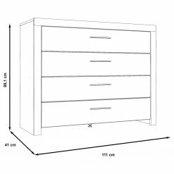 Loftscape Sideboard Rye - Stabeiche Dekor/Betonoptik Dunkelgrau -WOHNZIMMERMÖBEL Verkäufe 1000361837 220824 500 SKETCH DETAILS P000000001000361837 sketch